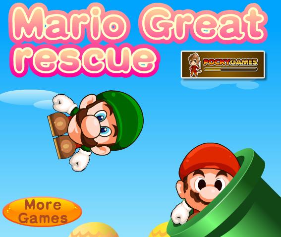 العب لعبة super mario great rescue
